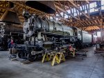US Army consolidation steam locomotive 2630 at Age of Steam Roundhouse